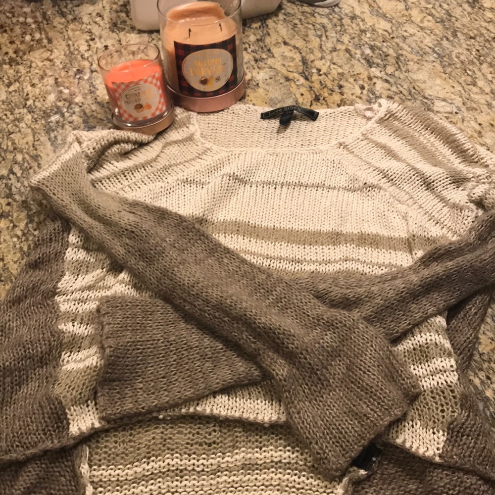 Brown knit sweater